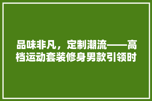 品味非凡，定制潮流——高档运动套装修身男款引领时尚风潮  第1张