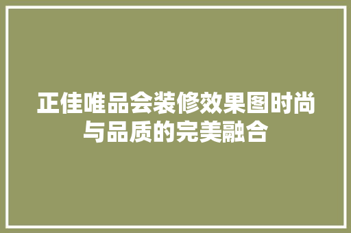 正佳唯品会装修效果图时尚与品质的完美融合  第1张